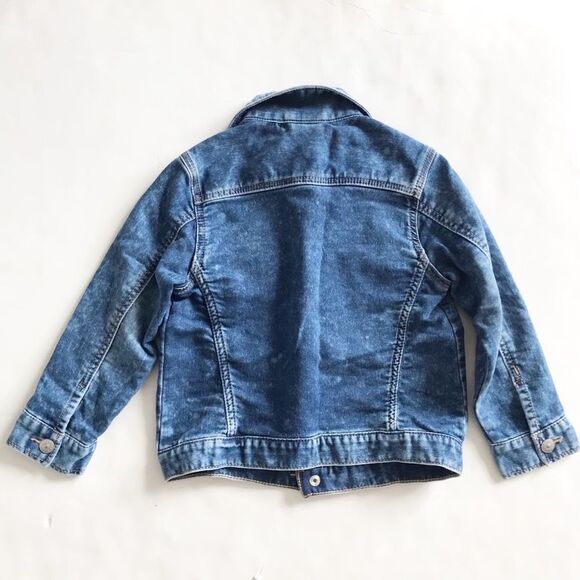 H&M soft denim acid wash jean jacket EUC 5-6Y - Picture 6 of 6